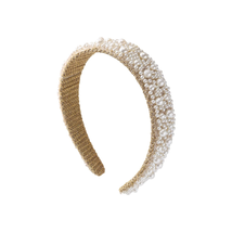 MHDGG Pearl Headbands for Women,Pearls Fashion Headbands,White Artificial Pearl  - £11.84 GBP