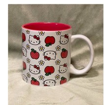 Hello Kitty Apples &amp; Daisies Large 20oz Ceramic Coffee Mug-NEW - £11.25 GBP