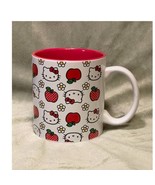 Hello Kitty Apples &amp; Daisies Large 20oz Ceramic Coffee Mug-NEW - $261.55 MXN