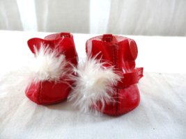 American Girl Bitty Baby Santa's Helper Christmas Red Shoes Only - $9.90