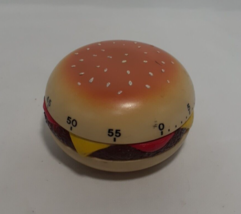 Hamburger Themed 60 Minute Mechanical Hamburger Kitchen Timer, - $7.76