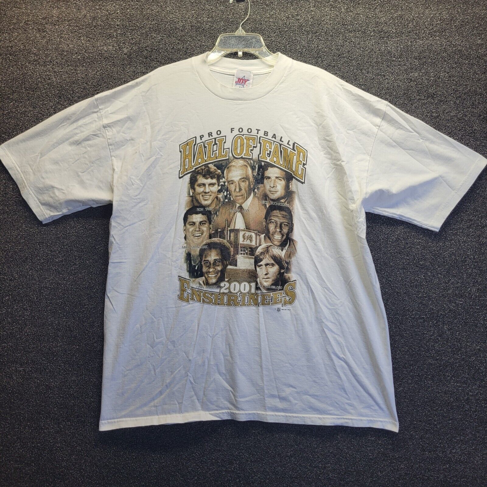 2001 NFL Football Hall of Fame Crewneck Slater Swann Youngblood T Shirt Mens 3XL - $24.19