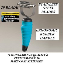 Mgt 20 Blade Stripping Stripper Hair King Dematting Mat Breaker Rake Under Coat - £22.01 GBP