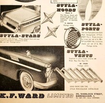 1957 KF Ward Ltd Car Accessories Import Advertisement Autocar Automobili... - $550.29 MXN