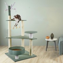 Funny Feline Funhouse: Deluxe Cat Climbing Frame with Integrated Litter Tree - £47.73 GBP+