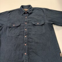 Great Northwest RN#29360 Men's Blue Cotton Heavyweight Button Up Shirt Size L image 12