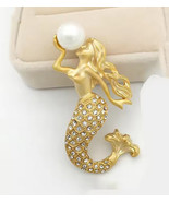 Vintage mermaid pin brooch - €10,99 EUR