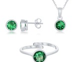 18 Women&#39;s Jewelry Set .925 Silver 379243 - $129.00