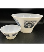 Hazel Atlas Wedgewood Bowl Greek Goddess Design Chip &amp; Dip 10.5&quot; x 6&quot; - $1,015.91 MXN