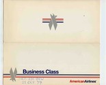 American Airlines Business Class Ticket Jacket Ticket Boarding Pass Stub... - $15.84