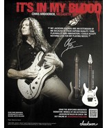 Megadeth Chris Broderick Signature Model Jackson guitar advertisement 2B ad - €3,96 EUR