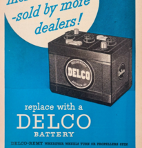 1948 Delco Remy Car Battery Advertisement Automotive Supply Vintage F15U2 - $24.99