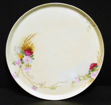 Vintage GOA France Dresser Vanity Tray Pink Roses 9&quot; Diameter - £27.97 GBP