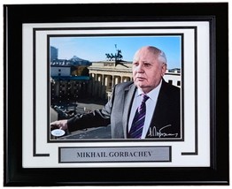 Mikhail Gorbachev Signé Encadré 8x10 Photo JSA - £231.76 GBP