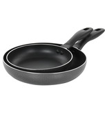 Oster Clairborne 2 Piece Nonstick Aluminum Frying Pan Set in Charcoal Grey - $40.95