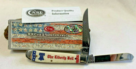 Case XX 06451 Mini Trapper The Liberty Bell Folding Pocket Knife USA 6207 SS Box - £79.88 GBP