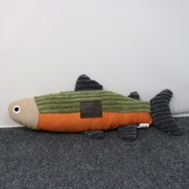 Tall Tails Woodland Plush Squeaker Fish 16&quot; Sage Dog Toy - £11.84 GBP