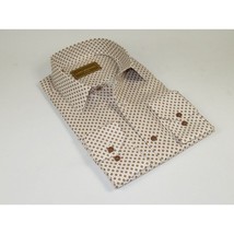 Men 100% Cotton Sports Shirt CIERO MONTERO Turkey Casual/Dress up #KZN-43 Brown image 2