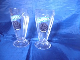 Oreo Milkshake Drinking Glasses 7&quot; Set of 2 - £11.64 GBP