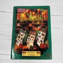 Vtg 1993 Christmas Treasures Mumm&#39;s The Word Quilted Christmas Stockings... - £15.79 GBP