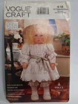 1991 Vogue Craft 416 Linda Carr ~ 19&quot; Doll and Victorian Style Dress w/ Transfer - £11.42 GBP