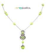 Women New Green Pearl Peridot Swarovski Element Crystal Butterfly Chain ... - £7,830.60 GBP