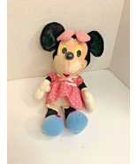 Disney Minnie Mouse Vintage Playskool Plush Stuffed Doll Toy Pink dress ... - $14.85