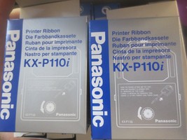 2 Panasonic KX-P110i Black Printer Ribbon NIP For P1592 P1595 P1000 P109... - $14.01