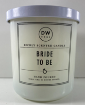 Dw Home Bride To Be Single Wick 9.3 Oz 33 Hr Richly Scented New - £22.14 GBP