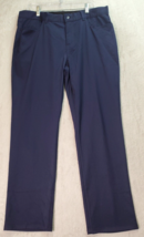 Pebble Beach Performance Golf Pants Size 38 Navy Polyester Straight Leg - $26.69