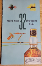 Vintage Pull Out Southern Comfort &#39;How To Make 32 After-Sports Drinks&#39; 1... - $6.79