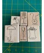 Stampin Up Fine Print Rubber Stamp Set - €7,59 EUR