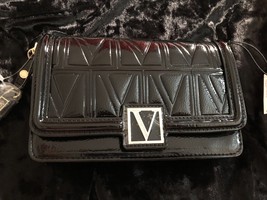 Victoria&#39;s Secret Mini Shoulder Bag Black with Gold Accents - £46.32 GBP