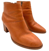 MADEWELL The Rosie women&#39;s Tan Brown Leather Ankle Boots MA434 size 6.5 - £20.62 GBP