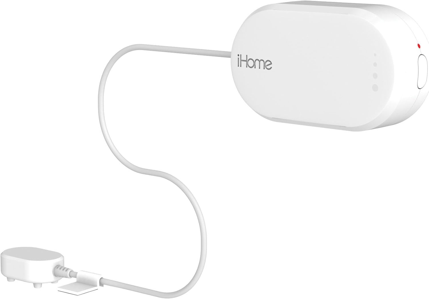 White Ihome Isb02 Dual Leak Sensor With Battery Power And Wifi. - $38.99