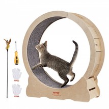 Cat Exercise Wheel, Large Cat Treadmill Wheel for Indoor Cats, 35.8 inch Cat... - £109.89 GBP