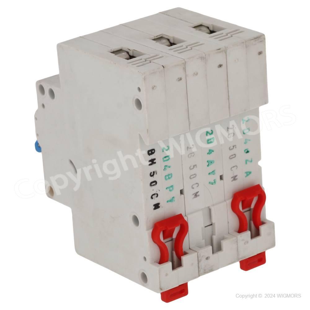 Miniature Circuit Breaker C50A/3 6kA BS617350A Schrack - $39.29