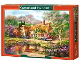 3000 Piece Jigsaw Puzzle, Twilight at Woodgreen Pond, Charming Nook, Pond, Count - £28.32 GBP