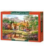 3000 Piece Jigsaw Puzzle, Twilight at Woodgreen Pond, Charming Nook, Pond, Count - $35.99