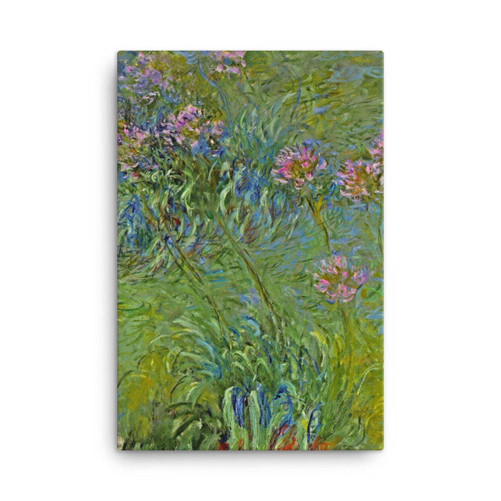 Claude Monet Agapanthus Flowers, 1914-17.jpg Canvas Print - $99.00 - $185.00