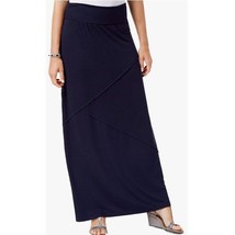 Style &amp; Co. Womens M Navy Blue  Long Maxi Skirt NWT CN36 - $29.39