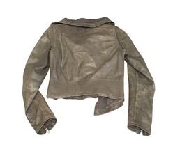 Yigal Azrouel New York Leather Jacket Women’s Size 4 Made in USA Motorcycle image 5