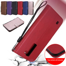 Flip Magnetic Leather Wallet Stand Case Cover For LG Stylo LS775/V20/30/K8/K10 - £48.01 GBP