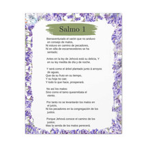 Salmo 1 Capítulo Biblia Arte Flores Psalm 1 in Spanish Ready to Hang Bible Canv - £60.73 GBP+