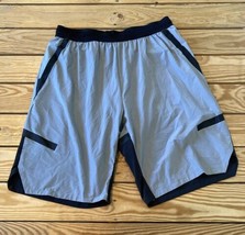 Blanc Noir Men’s Athletic shorts Size M Black Grey  J10 - £23.57 GBP