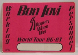JON BON JOVI / RICHIE SAMBORA - OLD BON JOVI TOUR CONCERT CLOTH BACKSTAG... - $13.83 CAD