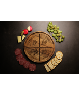 Round Charcuterie Board - Serving Platter for Cheese, Meat &amp; Fruit - $16.41