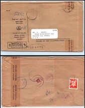 1968 ISRAEL Registered Cover-Philatelic Service, Jerusalem to Berwin, IL USA FL1 - £2.33 GBP