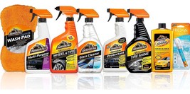 Car Care Kit Cleaning Wash Wax Glass Cleaner Air Freshener Tire Wheels 8-PC Set - £79.29 GBP