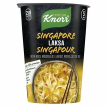 5 X Knorr Singapore Laksa Rice Noodle Cup 70g Each- From Canada- Free Sh... - £24.34 GBP